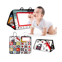 frler frler Baby Stoffbuch Spiegel Spielzeug Babybucher fur Kinder frler детская тканевая книга зеркальная игрушка детские книги для детей