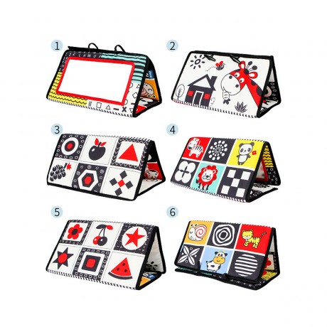frler frler Baby Stoffbuch Spiegel Spielzeug Babybucher fur Kinder frler детская тканевая книга зеркальная игрушка детские книги для детей