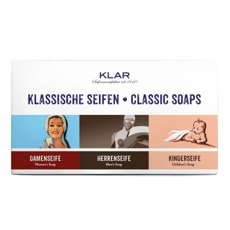 Klar Seifen Set Klassische Seifen 3x100g  Набор Классическое мыло 3х100г