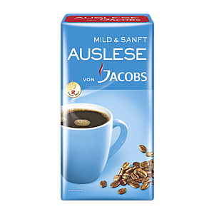 Jacobs  Кофе молотый Auslese мягкий и нежный 500г