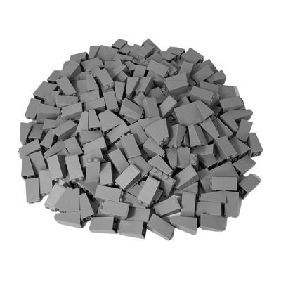 LEGO LEGO 2x2x3 Dachsteine Hellgrau - 100 Stueck - Light bluish grey bricks 3684c LEGO 2x2x3 Roof Bricks Light Grey — 100 штук — Светло-голубовато-серые кирпичи 3684c