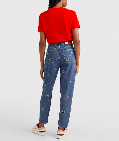 Tommy Jeans MOM TAPERED JEANS MIT ULTRAHOHEM BUND 26/32, Томми Джинс Зауженные Джинсы-мом ультравысокой посадки, р. 26/32