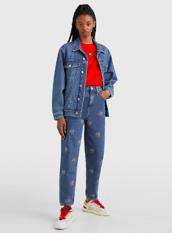 Tommy Jeans MOM TAPERED JEANS MIT ULTRAHOHEM BUND 26/32, Томми Джинс Зауженные Джинсы-мом ультравысокой посадки, р. 26/32