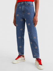 Tommy Jeans MOM TAPERED JEANS MIT ULTRAHOHEM BUND 26/32, Томми Джинс Зауженные Джинсы-мом ультравысокой посадки, р. 26/32 