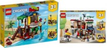 LEGO 2er Set: Creator 31118 Surfer-Strandhaus + Nudelladen Набор из 2 предметов: Creator 31118 Surfer Beach House + магазин лапши
