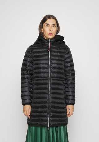 Tommy Hilfiger FEMININE COAT Down coat black ЖЕНСКОЕ ПАЛЬТО Пуховик черный