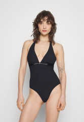 Tommy Hilfiger HALTER ONE PIECE Swimsuit Black КОМБИНЕЗОН HALTER Купальник Черный