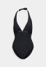 Tommy Hilfiger HALTER ONE PIECE Swimsuit Black КОМБИНЕЗОН HALTER Купальник Черный