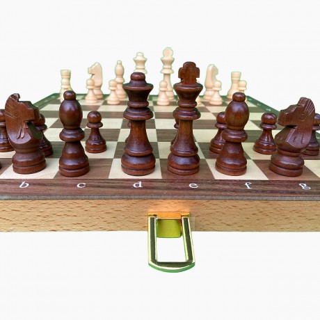 goki Schachspiel in Holzklappkassette Игра в шахматы в деревянном ящике