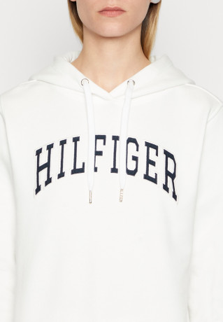 Tommy Hilfiger VARISTY HOODIE Hoodie ecru VARISTY HOODIE Толстовка с капюшоном экрю
