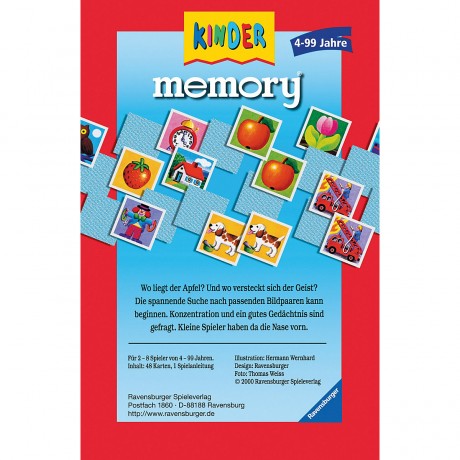 Ravensburger Mitbringspiel memory Возьмите с собой игровую память