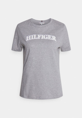Tommy Hilfiger REG TONAL  Print T-shirt light grey heather REG TONAL Футболка с принтом светло-серый вереск