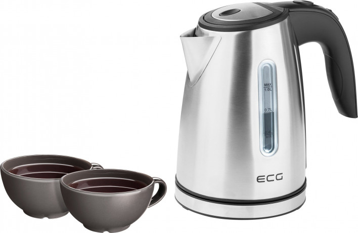 ECG ECG Wasserkocher RK 1050, 1 l, 1630 W, Volumen 1,0 l, 360° Drehsockel mit Kabelaufwickelung  Электрочайник RK 1050, 1 л, 1630 Вт, объем 1,0 л, вращающееся на 360° основание с намоткой кабеля