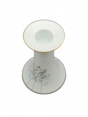 Подсвечник винтажный Konigl.pr.Tettau Bavaria на 1 свечу, растительный декор, фарфор, 12 х 8 см, Германия, 1960-70гг.