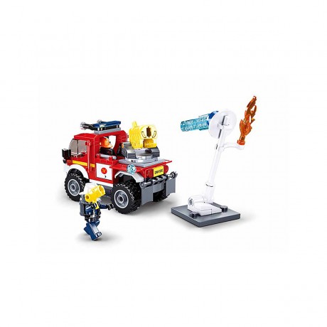 Sluban Klemmbausteine Gelande-Loschfahrzeug (192 Teile) Внедорожная пожарная машина (192 шт.)