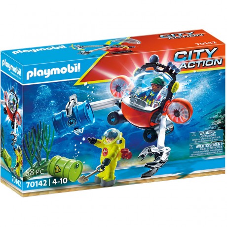 PLAYMOBIL PLAYMOBIL 70142 Seenot: Umwelteinsatz mit Tauchboot PLAYMOBIL 70142 бедствие на море: экологическая миссия с подводным аппаратом