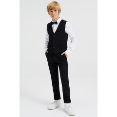 WE Fashion Jongens slim fit gilet met structuur Blazer fur Jungen Приталенный жилет Jongens со структурированным блейзером для мальчиков