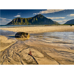 CALVENDO Puzzle CALVENDO Puzzle Sandstrand auf den Lofoten Пазл CALVENDO Puzzle Песчаный пляж на Лофотенских островах