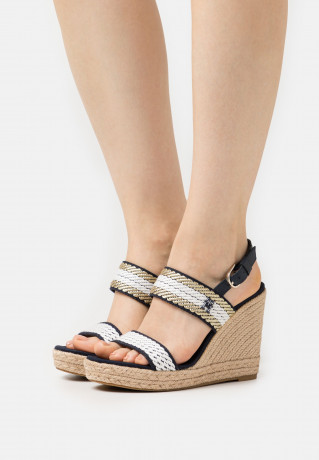 Tommy Hilfiger GOLDEN WEBBING WEDGE Espadrilles space blue GOLDEN WEBBING WEBBING WEDGE Эспадрильи космический синий