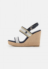 Tommy Hilfiger GOLDEN WEBBING WEDGE Espadrilles space blue GOLDEN WEBBING WEBBING WEDGE Эспадрильи космический синий