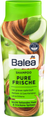 Balea Shampoo Pure Frische Балеа Шампунь с освежающим зелёным Яблоком для жирных Волос, 300 мл