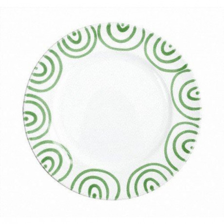 Gmundner Keramik Gmundner Keramik Grungeflammt Speiseteller Gourmet d: 27 cm / h: 2 cm Керамическая тарелка Gmundner с зеленым пламенем для гурманов d: 27 см / высота: 2 см