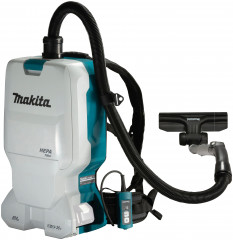 Makita Makita Nass-Trocken-Akkusauger 18V Akku-Rucksackstaubsauger DVC660Z, ohne Akku o  Беспроводной пылесос Makita для влажной и сухой уборки, беспроводной рюкзак-пылесос, 18 В, DVC660Z, без аккумулятора или аналогичного