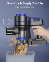 EICOBOT EICOBOT Akku-Hand-und Stielstaubsauger, 150,00 W, Beutellos, Akku Staubsauger,6-in-1 kabellose Staubsauger,Mit starker Saugleistung  Беспроводной ручной и стержневой пылесос EICOBOT, 150,00 Вт, без мешка, беспроводной пылесос, беспроводной пылесос