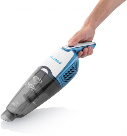 Hyundai Hyundai Akku-Hand-und Stielstaubsauger VC914, 80 W, beutellos, 14,4 V Li-ion Akk, bis zu 25 Min, HEPA Filter, LED  Беспроводной ручной пылесос Hyundai VC914, 80 Вт, без мешка, литий-ионный аккумулятор 14,4 В, до 25 минут, HEPA-фильтр, светодиод