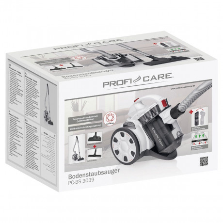 ProfiCare ProfiCare Bodenstaubsauger PC-BS 3110, 700 W, beutellos, Edelstahl-Teleskoprohr  Канистровый пылесос ProfiCare PC-BS 3110, 700 Вт, без мешка, телескопическая трубка из нержавеющей стали