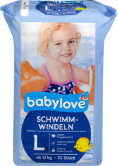 babylove Плавательные-Подгузники Размер L, ab 12 kg, 10 шт