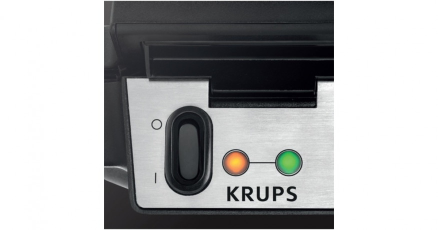 Krups Krups Waffeleisen FDK251 edelstahl/schwarz, 850 Watt  edelstahl/schwarz Вафельница Krups FDK251 нержавеющая сталь/черный, 850 Вт