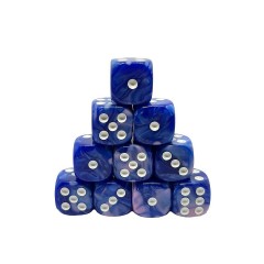 dice4friends 10-tlg. D6 Wurfelset Two Toned: Blue-Pink 10 шт. Набор игральных костей D6