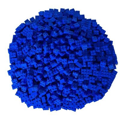 LEGO LEGO 2x2 Steine Blau  - 50 Stuck - Blue bricks 3003 LEGO 2x2 кирпичи синие - 50 штук - Синие кирпичи 3003
