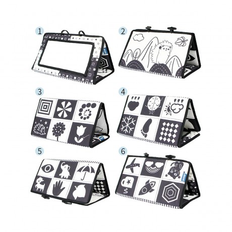 frler frler Baby Stoffbuch Spiegel Spielzeug Babybucher fur Kinder frler детская тканевая книга зеркальная игрушка детские книги для детей