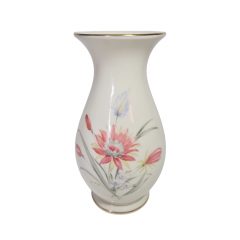 Ваза винтажная Royal Bavaria с цветочным декором, фарфор, 16.5 см, Германия, 1960-70гг.