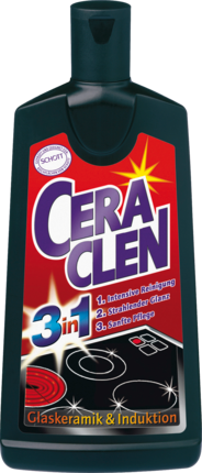 CERACLEN Очиститель стеклокерамики  и Средство для ухода, 200 мл