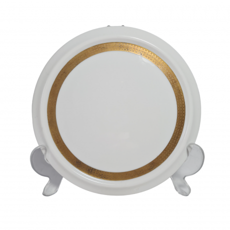 Блюдо винтажное Rosenthal  / Selb Plossberg Bavaria с золотым орнаментом, фарфор, 28 см, Германия, 1970-80гг.