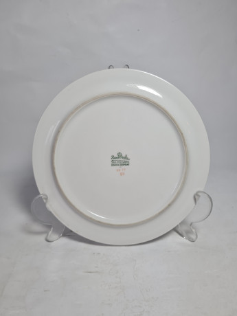 Блюдо винтажное Rosenthal  / Selb Plossberg Bavaria с золотым орнаментом, фарфор, 28 см, Германия, 1970-80гг.