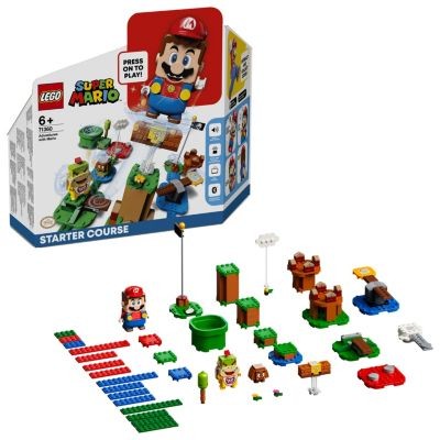 LEGO Super Mario 2er Set: 71360 Abenteuer mit Mario - Starterset + 71387 Abenteuer mit Luigi - Starterset Набор Super Mario из 2 предметов: 71360 начальный набор «Приключения с Марио» + 71387 начальный набор «Приключения с Луиджи»