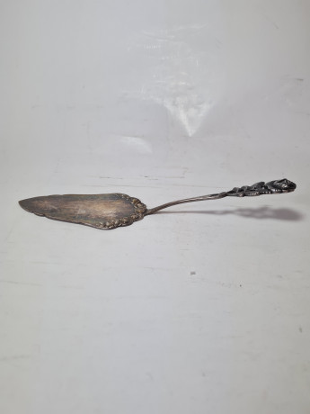 Лопатка для торта с ручкой в виде розы, 20 см, Германия, 1920-30гг.