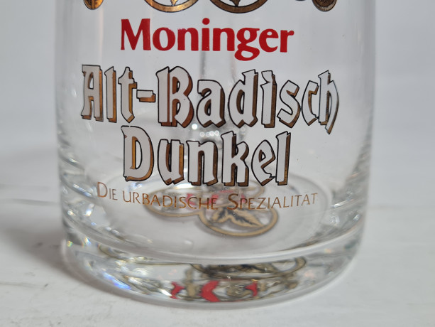 Немецкие пивные бокалы винтажные Sahm / Moninger, в заводской упаковке, 6 шт., 0.3 л, 11 см, Германия, 1980-90гг.