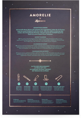 AMORELIE Das Original 2025 Эротический адвент-календарь, 24 предмета