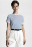 Tommy Hilfiger STRIPE Print T-shirt ultra blue  ecru breton stp ПОЛОСКА Футболка с принтом ультра синий экрю бретон стп