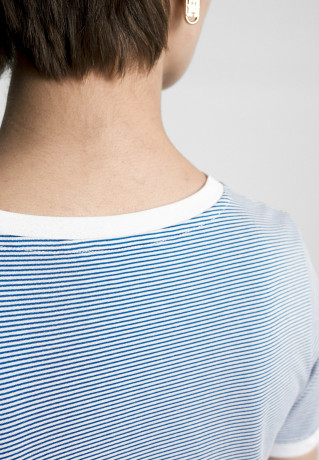 Tommy Hilfiger STRIPE Print T-shirt ultra blue  ecru breton stp ПОЛОСКА Футболка с принтом ультра синий экрю бретон стп