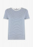 Tommy Hilfiger STRIPE Print T-shirt ultra blue  ecru breton stp ПОЛОСКА Футболка с принтом ультра синий экрю бретон стп
