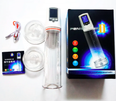 Free Space Вакуумная помпа для увеличения пениса автоматическая аккумуляторная c USB-зарядкой и жк цифровым-дисплеем
