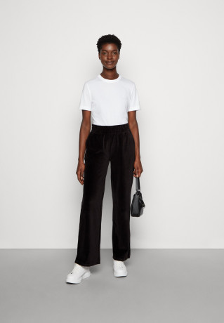 Tommy Hilfiger WIDE LEG PANTS Tracksuit bottoms black ШИРОКИЕ БРЮКИ Спортивные штаны черный