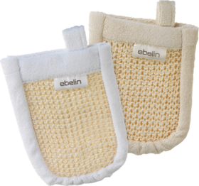 ebelin Массажные перчатки Sisal и Frottee, 1 шт