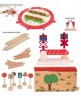 Woodyland Holzspielzeug Eisenbahn-Set 13tlg. Деревянный игрушечный поезд, набор из 13 предметов.